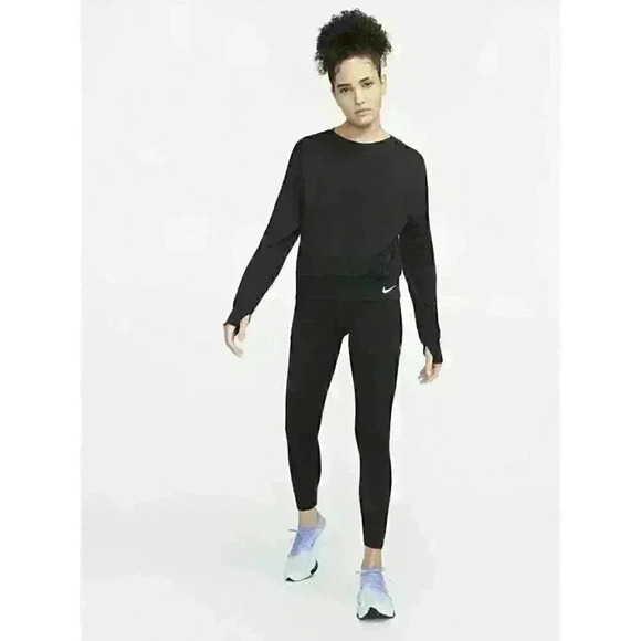 NEW! Nike Women's Plus 2X Therma-FIT Reversible Sweatshirt In Black NWT $90 - Picture 4 of 4